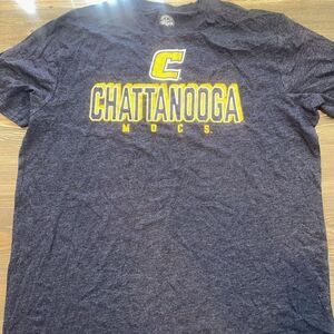 Chattanooga Mocs NCAA Men’s Short Sleeve Navy Tee. Size Medium . NWOT. C